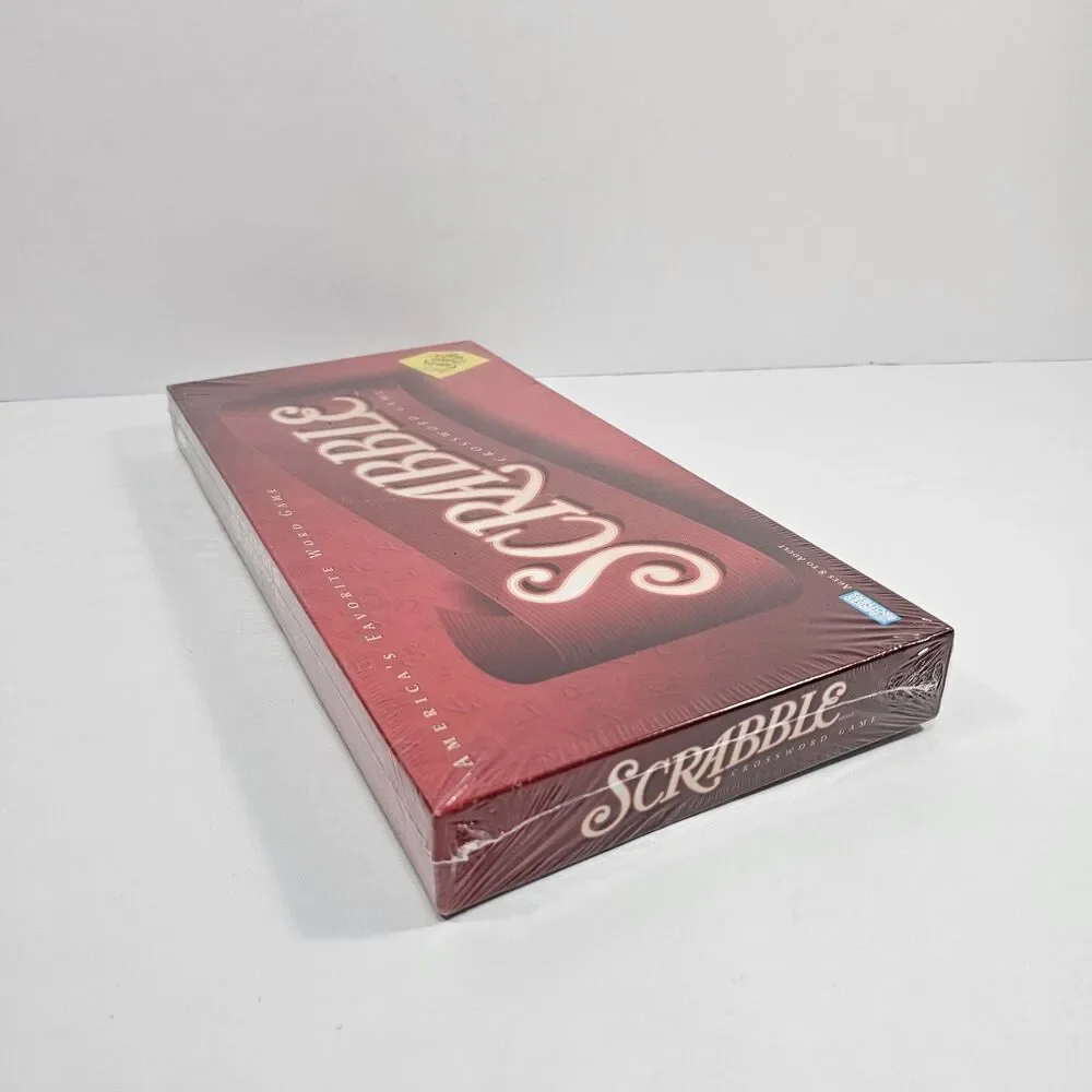 2001 Vintage Scrabble Crossword Game Parker Brothers Wooden Tiles New Sealed